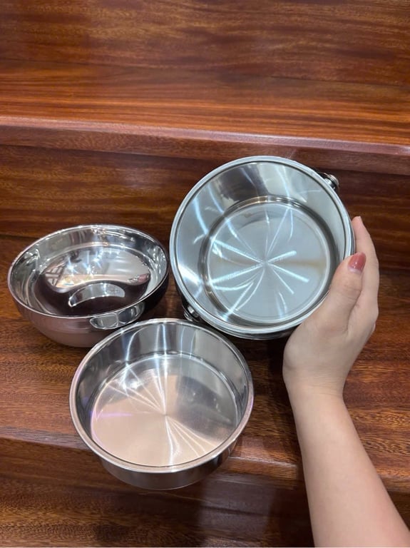 Cặp lồng cơm Inox Zojirushi - màu hồng