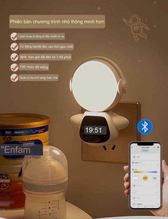 ĐÈN NGỦ PHI HÀNH GIA