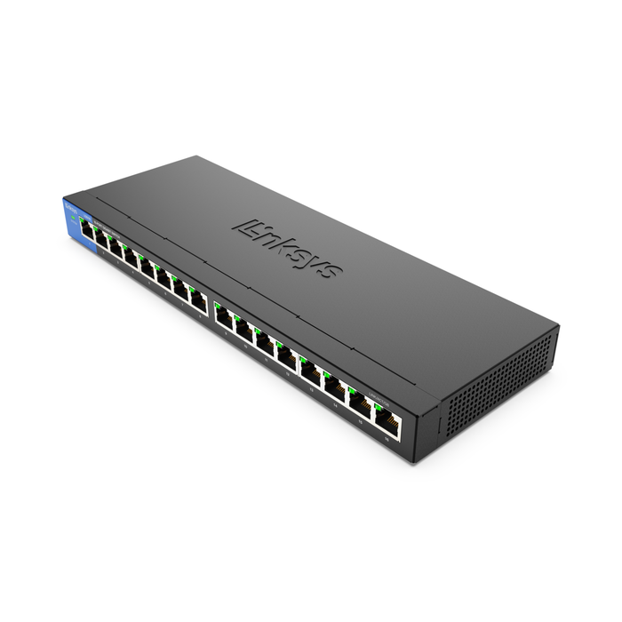 Thiết Bị Chia Mạng Linksys LGS116P 16-Port Business Desktop Gigabit Nguồn POE+
