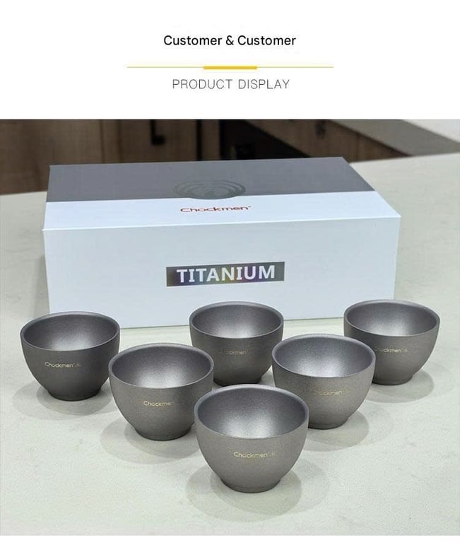 Bộ 6 chén Titan cao cấp Chockmen CKM225