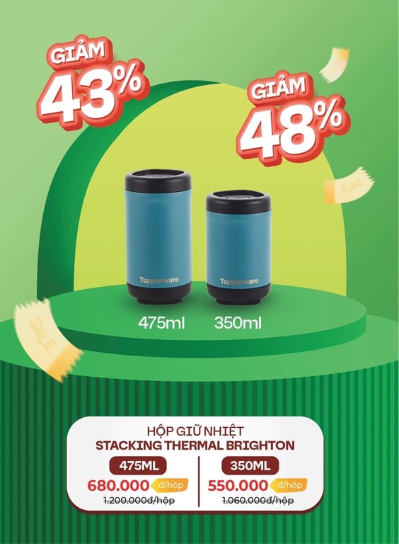 Hộp giữ nhiệt tupperware