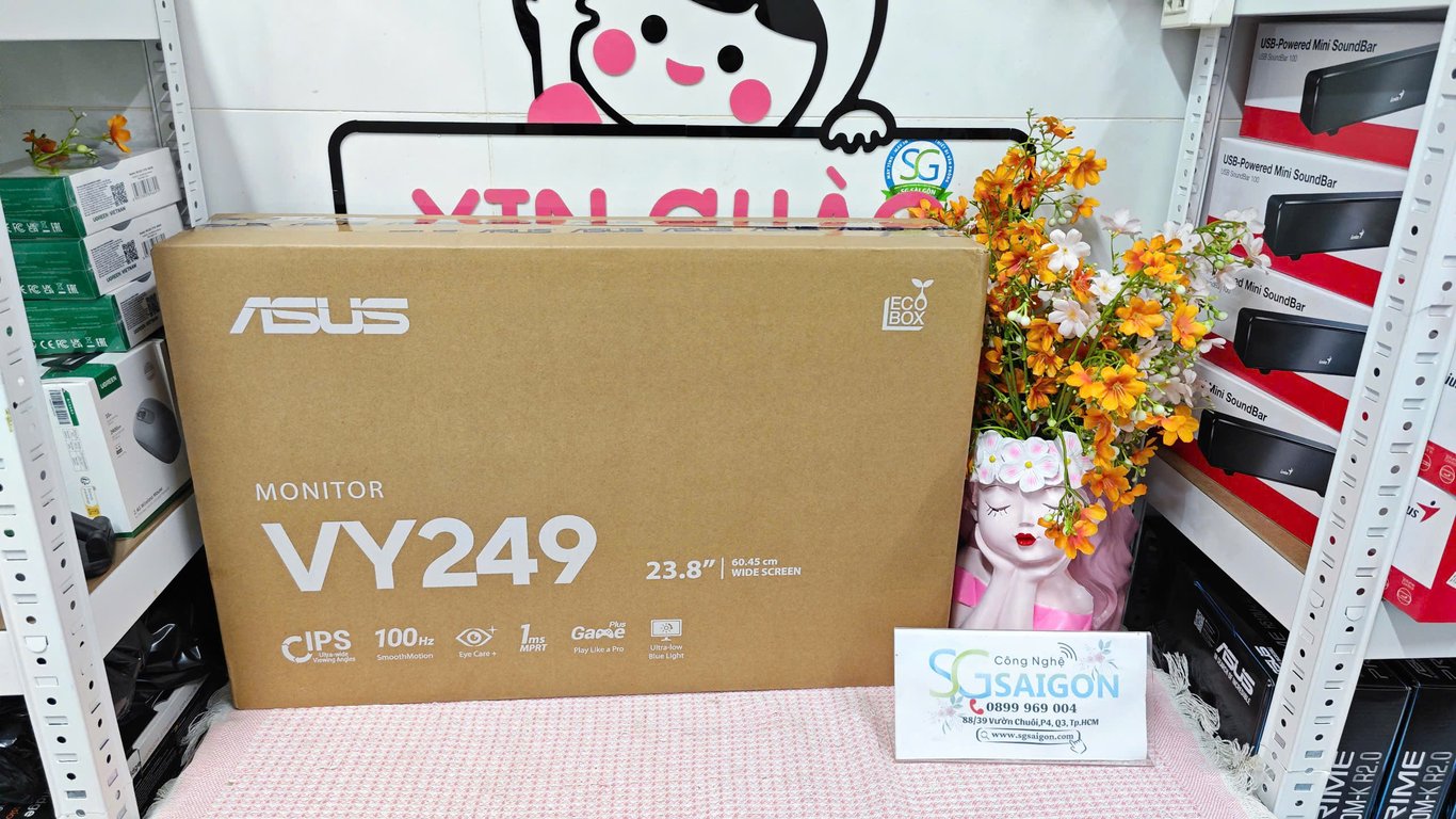 Màn Hình ASUS VY249HF (23.8 inch/ IPS/ FHD/ 100Hz/ 1ms)