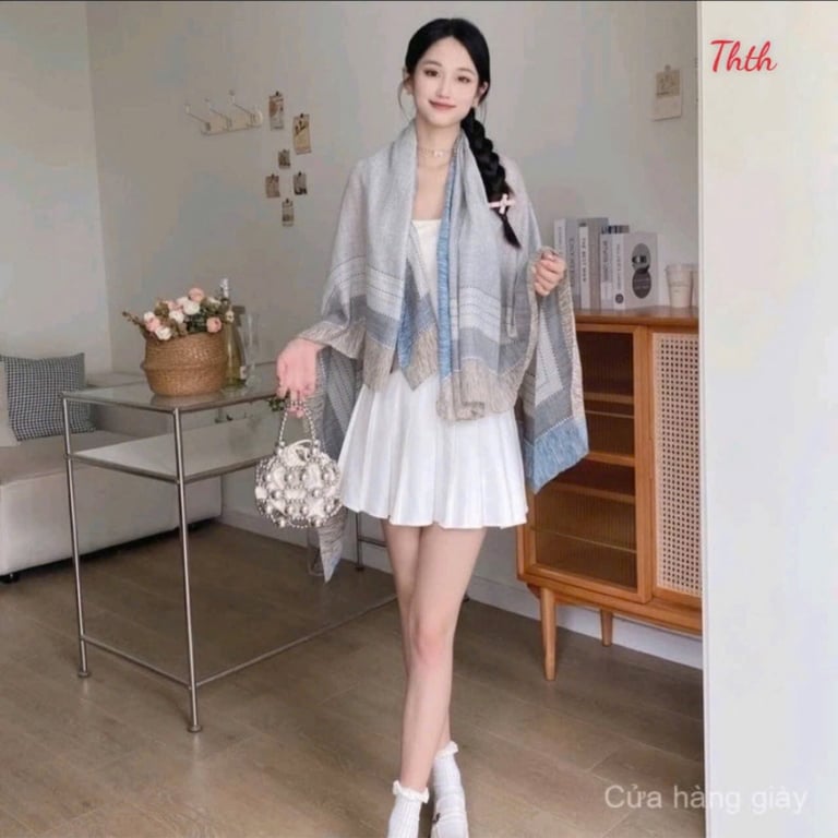 khăn lụa cao cấp khổ tận 130cm x 130cm