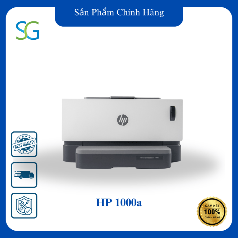 Máy In Laser Đơn Năng Đen Trắng Hp Neverstop1000a (4RY22A) -Hàng Chính Hãng