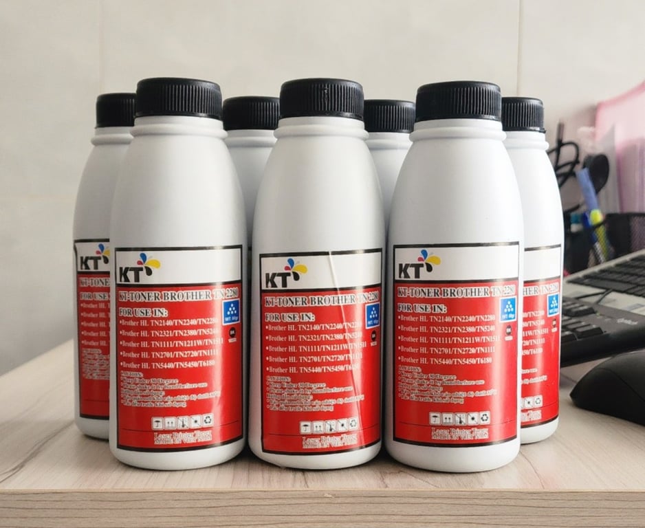 Chai Mực Nạp KT Toner Brother TN580/2240/2385 (80gr)