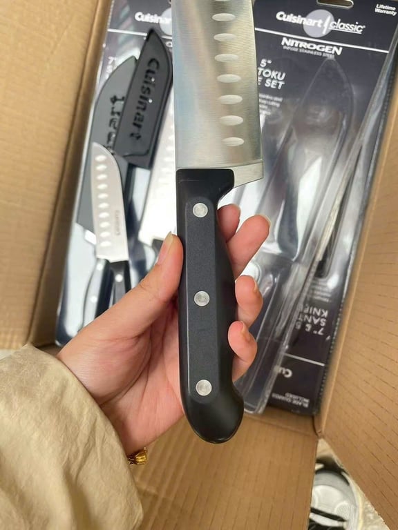 SET 2 DAO LÀM BẾP 5inch + 7inch nhà Cuisinats bao AUTH