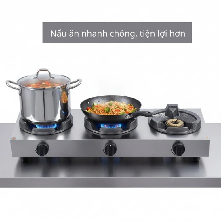 BẾP KHÈ GAS 3 LÒ BS-03SK