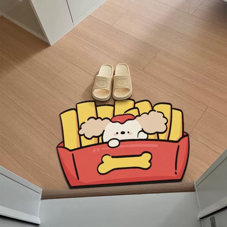 Thảm Lau Chân Silicon Hoạ Tiết Cute