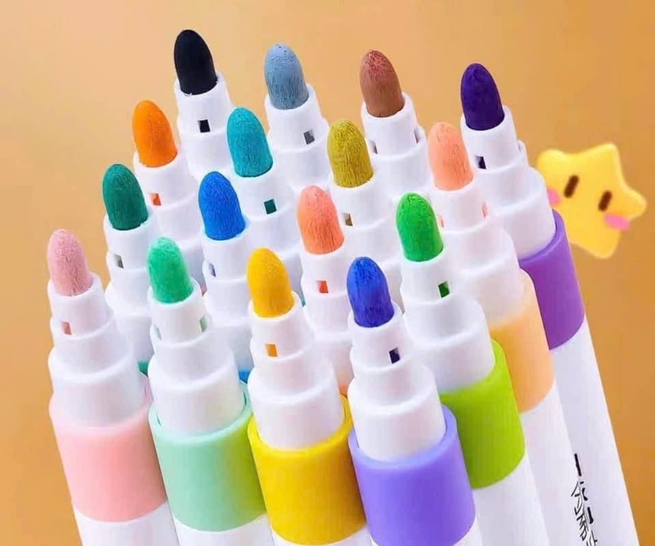 BÚT MÀU DẠ ACRYLIC MARKER HỘP 80 bút xịn đẹp