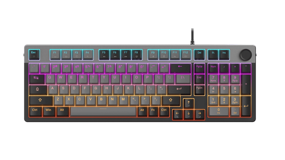 Bàn phím cơ DareU EK98L Grey Black Dream switch