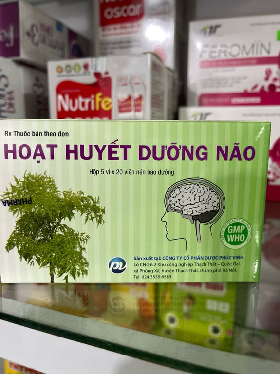 Hoạt huyết dưỡng não phúc vinh h/100v