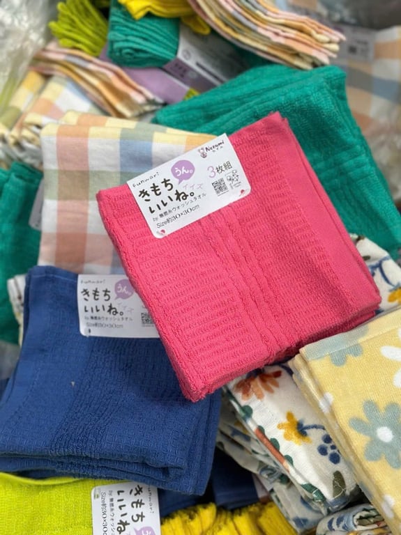 SET 3 KHĂN MẶT COTTON ORGANIC NEZUMI NHẬT 30x30CM