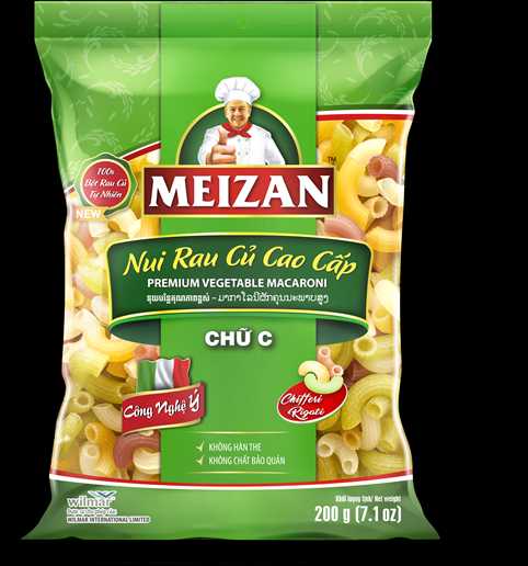 Nui rau củ cao cấp Meizan - Chữ C