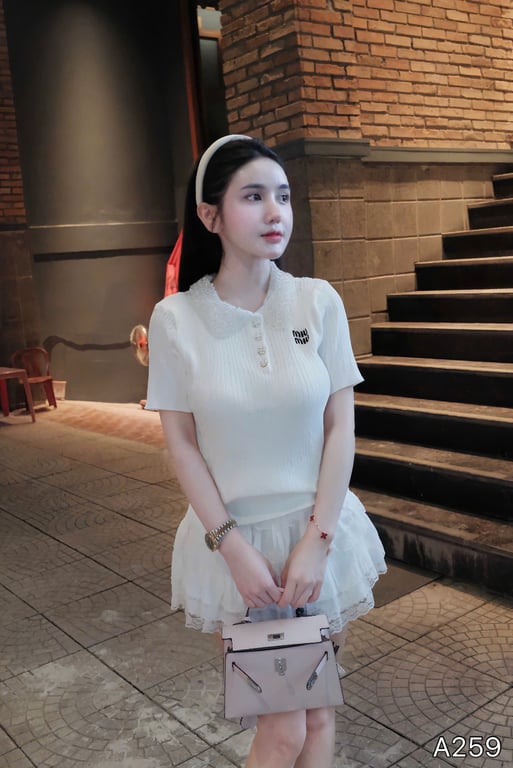 A259- Set Miumiu cổ cườm