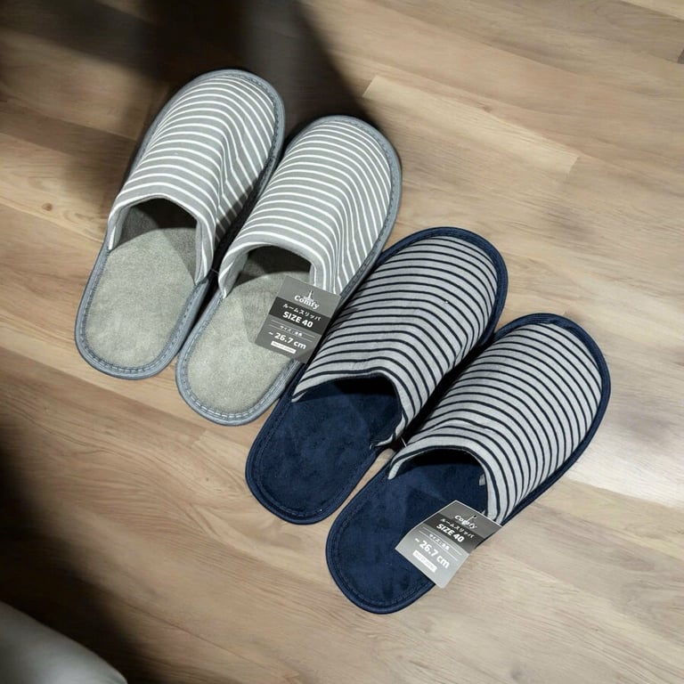 Dép ấm chân đi trong nhà đế nhựa Comfy Nhật Bản