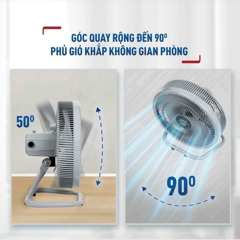 Quạt sàn Tefal Turbo Silence Plus VH686790 - màu xám