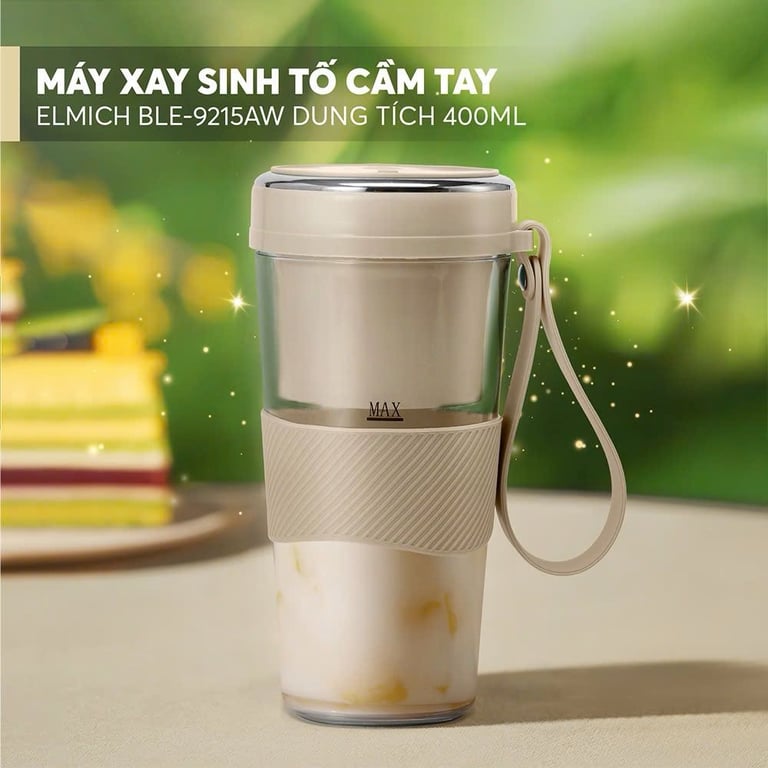 MÁY XAY SINH TỐ CẦM TAY ELMICH BLE9215 400ML