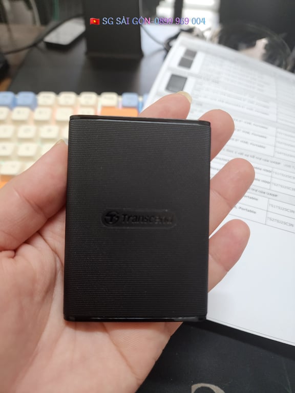 Ổ Cứng Di Động SSD Transcend 1Tb TS1TESD270C (Type-C và USB3.1/ 520Mb/s/ 460Mb/s/ Đen)