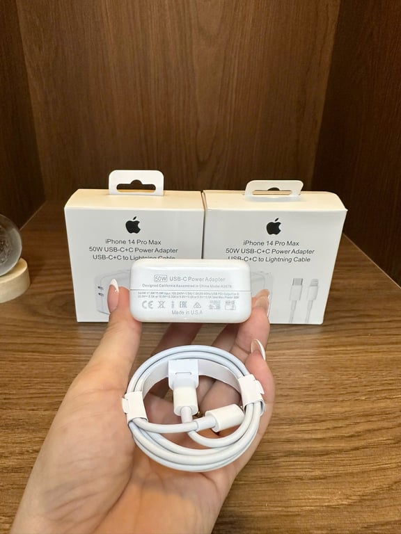 Bộ sạc nhanh 50W cho 14 Pro Max – chuẩn USA