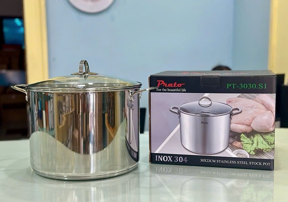 NỒI LUỘC GÀ 5 ĐÁY PRATO 28CM 12L / 30CM 14L