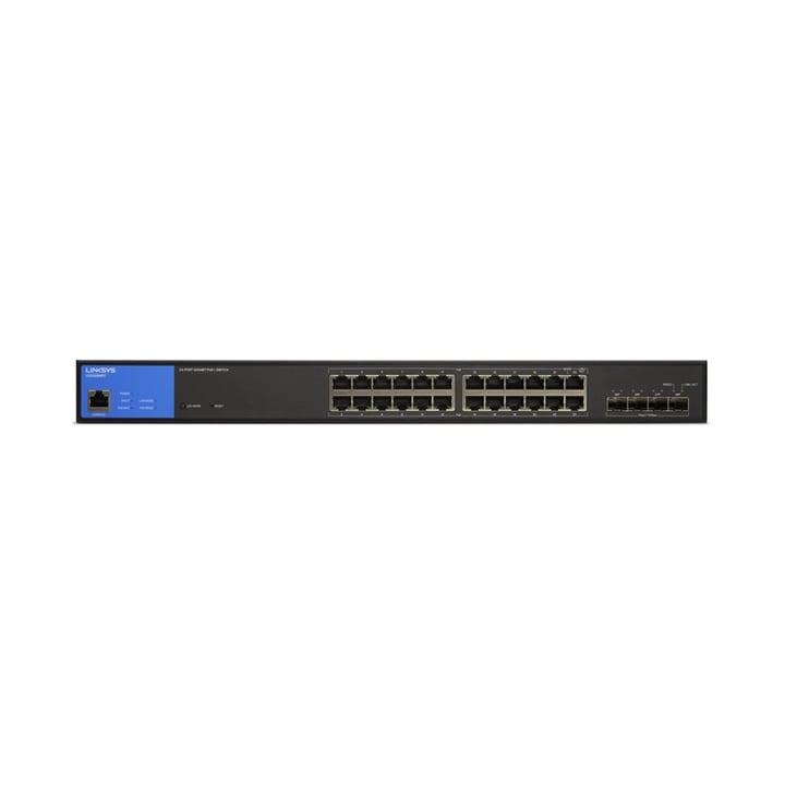 Thiết Bị Chia Mạng Linksys LGS328MPC-EU 24-Port Managed Gigabit PoE+ Switch With 4 10G SFP