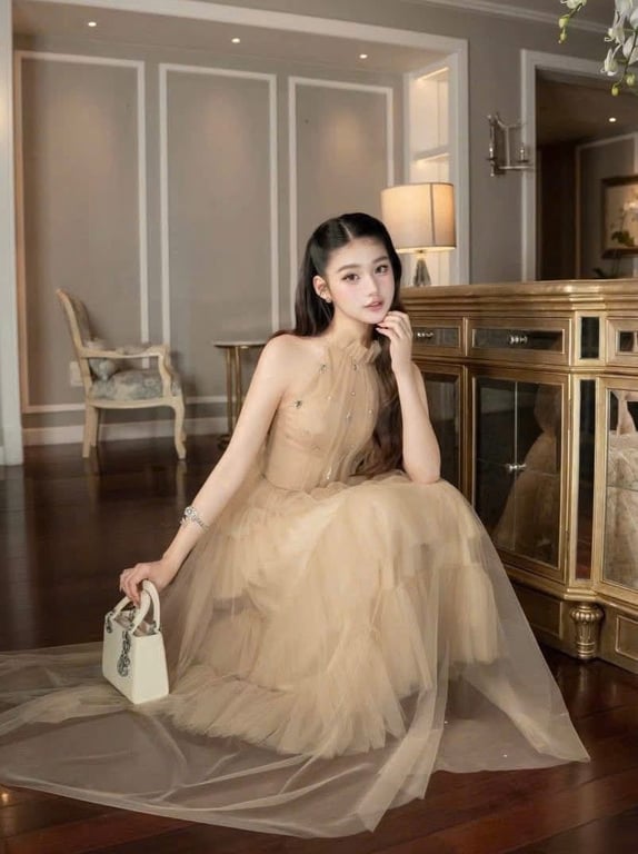 Yếm ren nâu ChouChou ( size s )