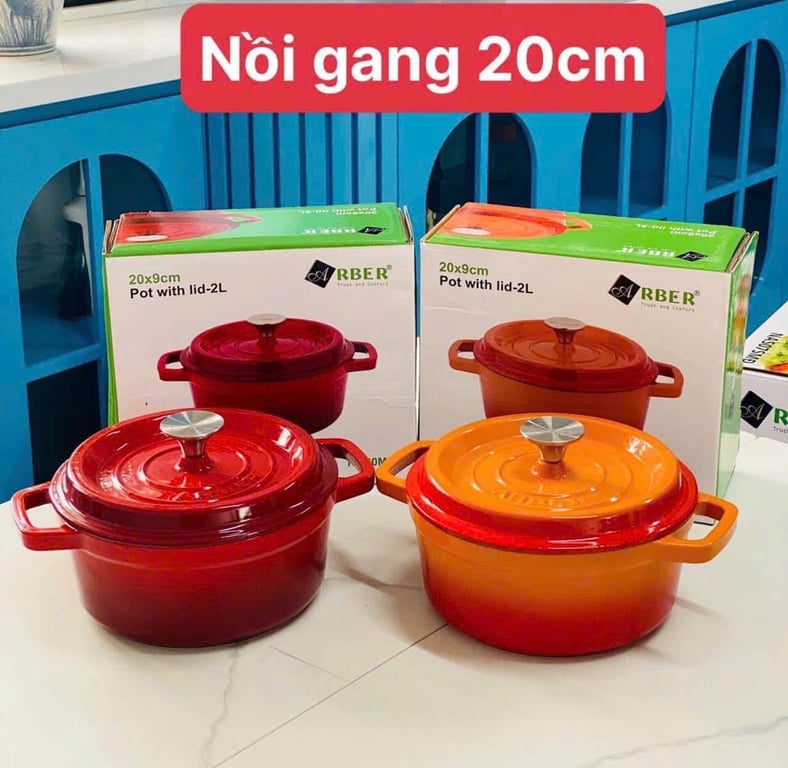 Nồi gang Arber 20cm -22cm
