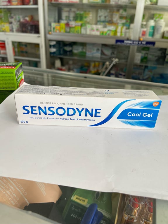 Sensodyne tub/100g xanh dương