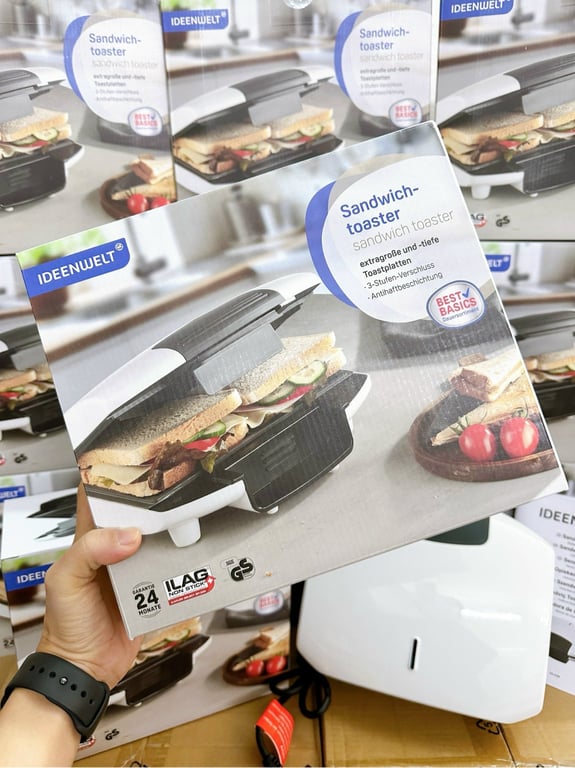 MÁY NƯỚNG BÁNH IDEEN WELT WAFFELEISEN Đức 1200W