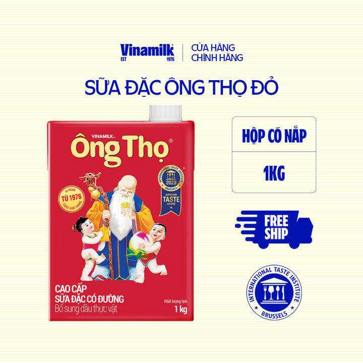 Sữa đặc Ông Thọ Đỏ - Hộp giấy 1284g