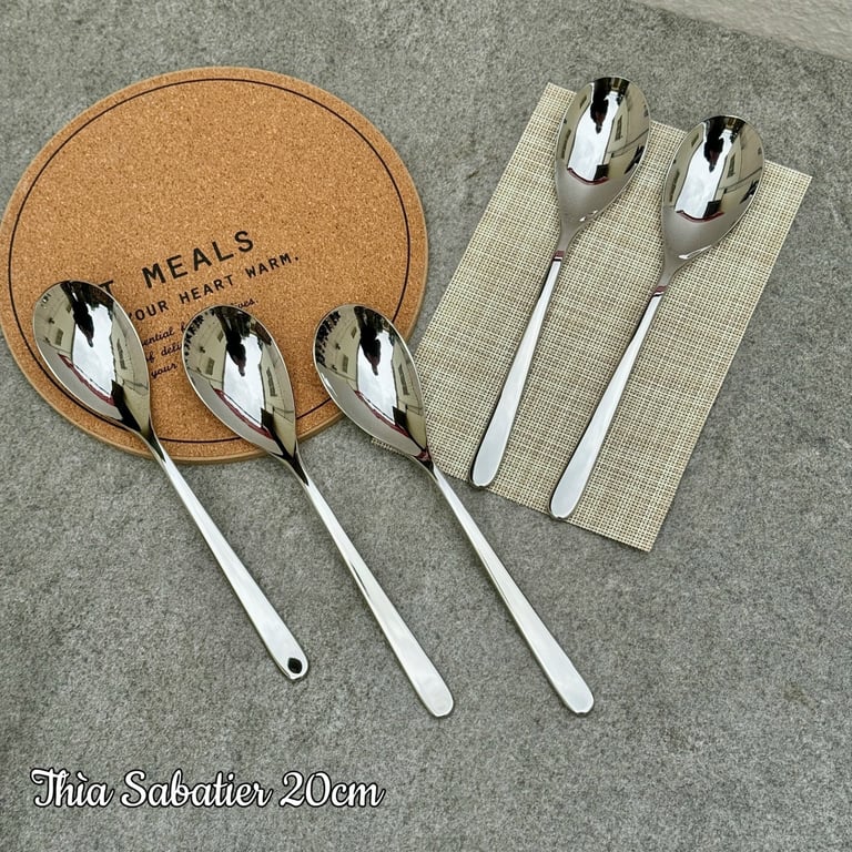 Set 5 thìa/dĩa inox cao cấp Sabatier 20cm xuất Mỹ