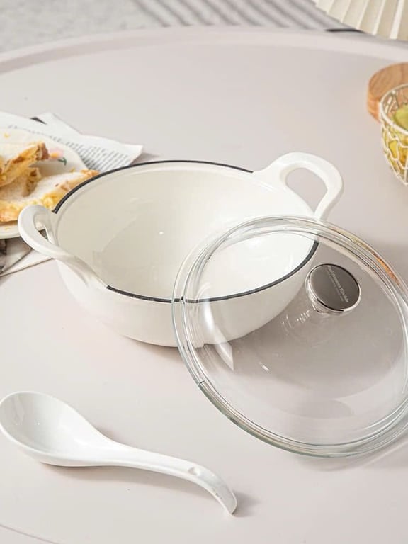 Nồi tráng men Reichmann Kochin 20cm Trắng/Hồng