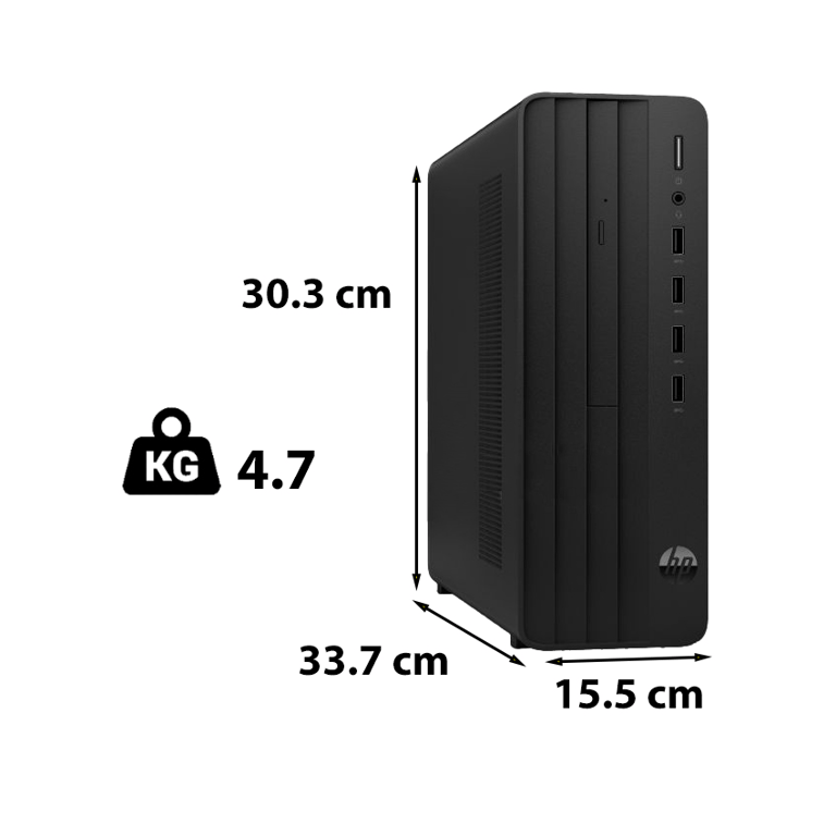 Bộ Máy Tính Để Bàn (9H9C5PT) HP 280 Pro G9 SFF i3-12100(4*3.3)/8GD4/256GSSD/WL/BT/KB/M/W11SL/ĐEN