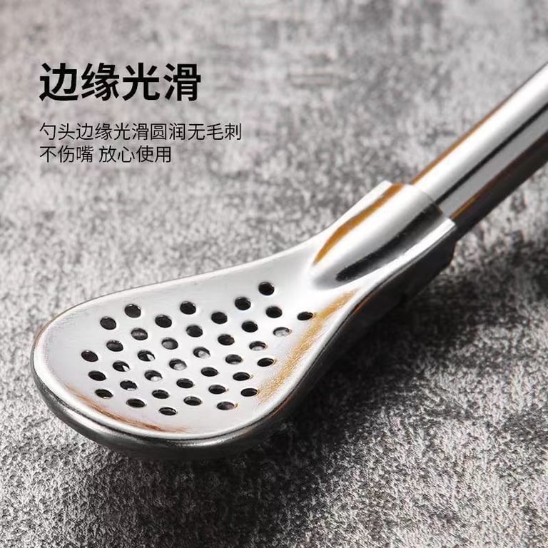 Set 5 ỐNG HÚT KÈM THÌA INOX 304