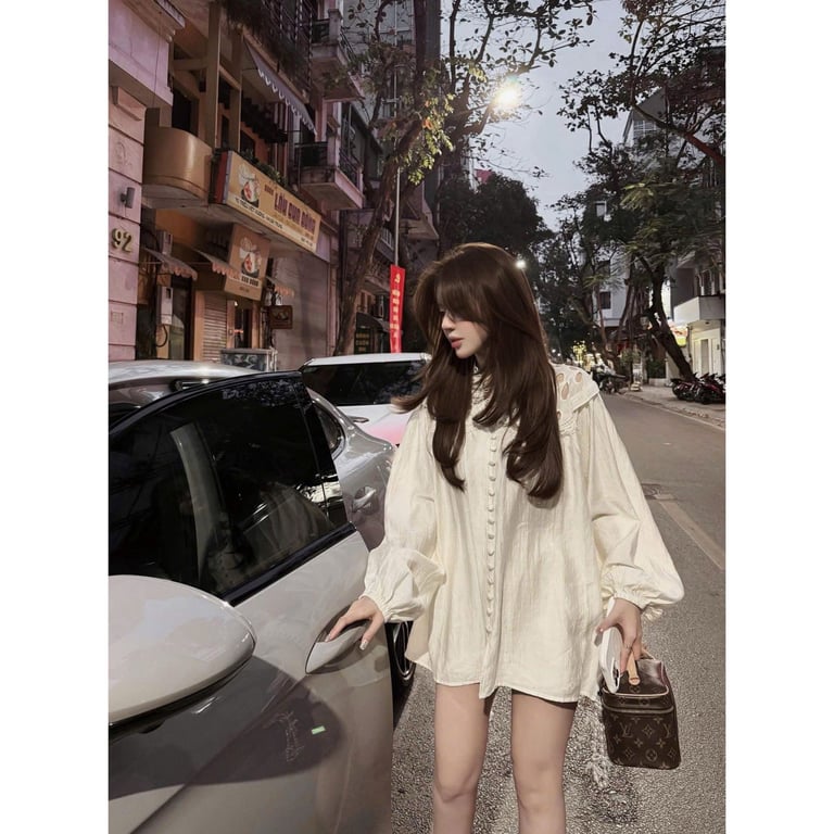 Set linen kem cúc bọc - freesz