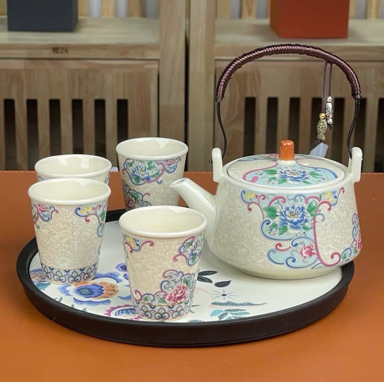 Set ấm trà cực xinh