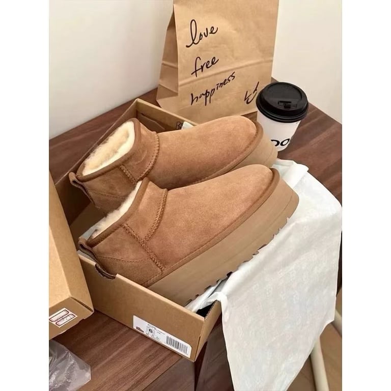 Bốt bông cổ thấp