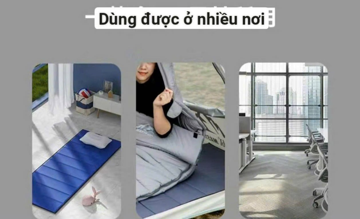 THẢM NGỦ GẤP GỌN ĐA NĂNG + TÚI ĐỰNG - HÀNG HÃNG 361 NỘI ĐỊA TRUNG