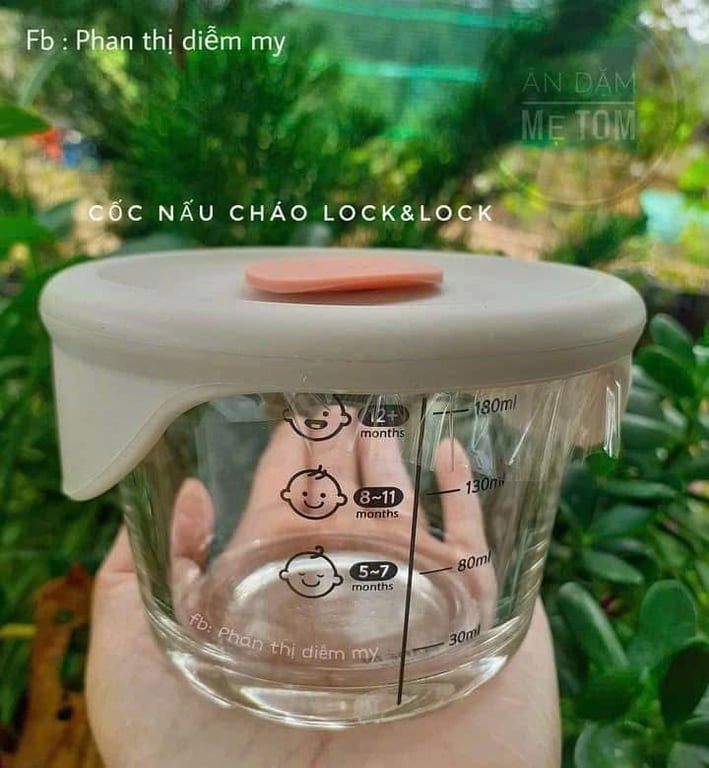 Set 3 Hộp Đựng Thức Ăn Cho Bé Lock&Lock  230ml Có Vạch Chia