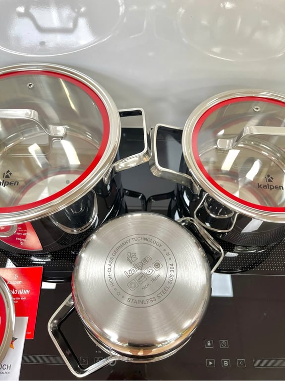 BỘ NỒI INOX 3 LỚP LIỀN KHỐI KALPEN EMER EM1