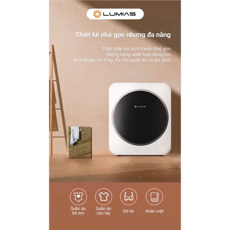 Máy sấy quần áo Lumias WCD-268W