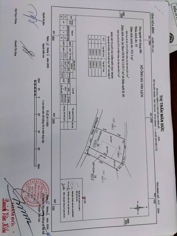 350m2 tại Thị trấn mãn Đức Tân Lạc, Hoà Bình
