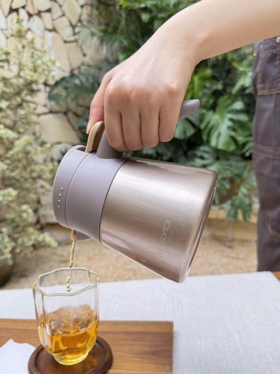 Bình giữ nhiệt pha trà kèm lõi lọc inox 304 Kaiyo 500ml