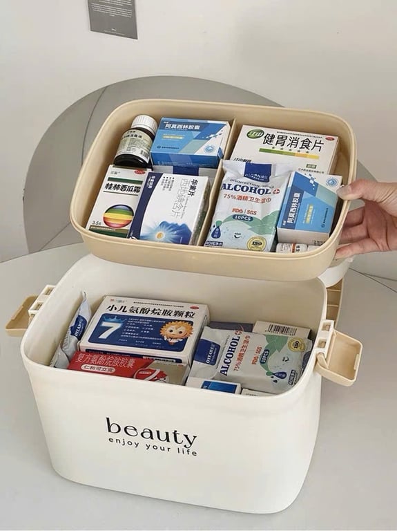 TỦ ĐỰNG THUỐC 2 TẦNG CHIA NGĂN