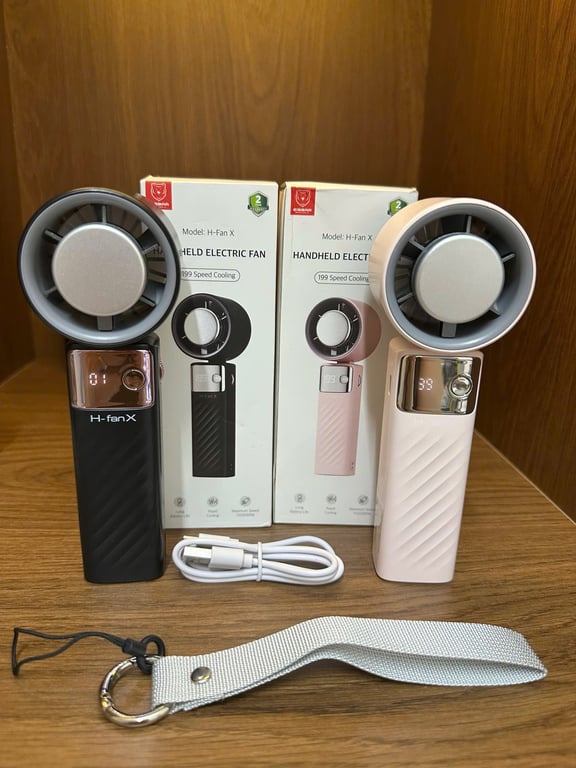 Quạt cầm tay tích điện H-Fanx Eisbar Germany – 199 tốc độ gió