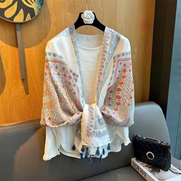 Khăn choàng đi  biển Aishang cao cấp