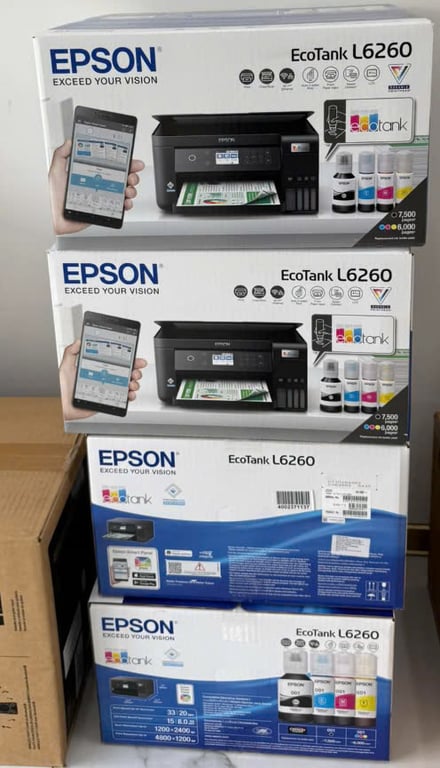 Máy in phun màu đa năng Epson Ecotank L6260 Wifi (In đảo mặt | Copy | Scan | A4 | A5 | USB | LAN | WIFI)