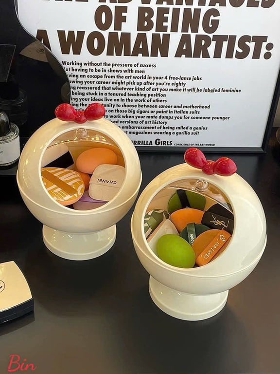 Hộp đựng đồ , phụ kiện đa năng có nắp để bàn siêu xinh