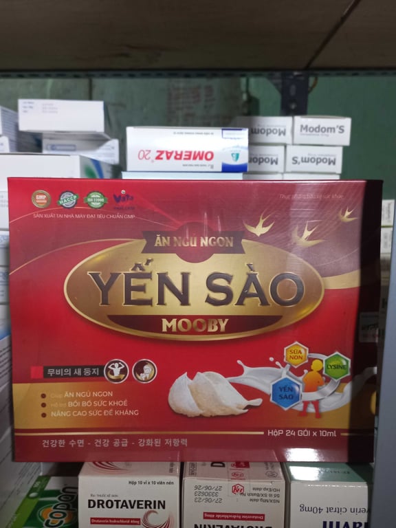 Yến sào mooby hộp 24 gói vạn tam