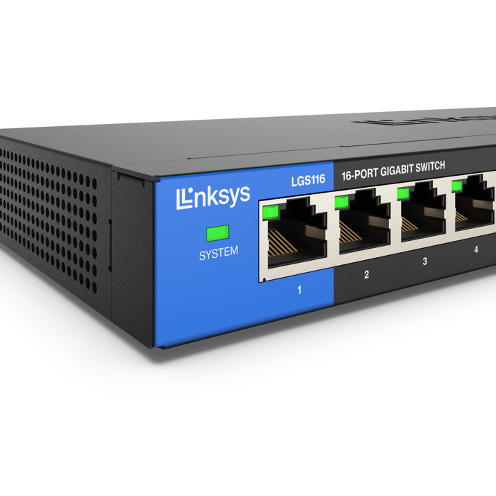 Thiết Bị Chia Mạng Linksys LGS116P 16-Port Business Desktop Gigabit Nguồn POE+